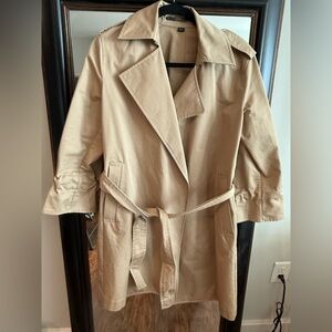 All Saints Beige Women's Trench Coat